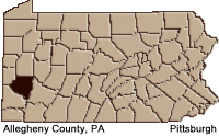 Allegheny county map