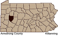 Armstrong county map