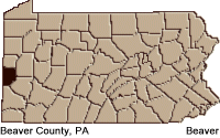 Beaver county map