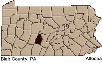Blair county map