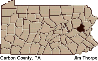 Carbon county map