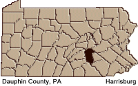 Dauphin county map