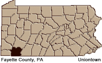 Fayette county map