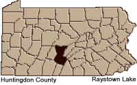 Huntingdon county map