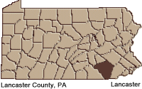 Lancaster county map