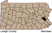 Lehigh county map
