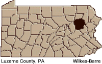 Luzerne county map