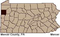 Mercer county map