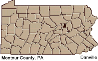 Montour county map