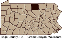 Tioga county map
