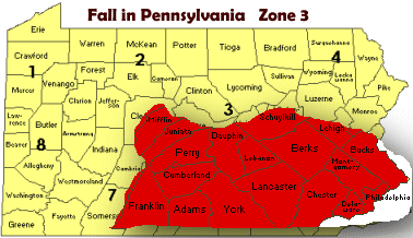 Pennsylvania Autumn Zone 3
